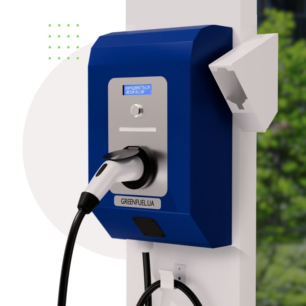 Зарядна станція GreenFuel з кабелем